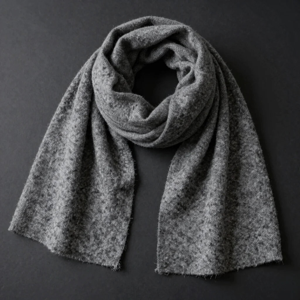 Bufandón Alpaca Gris Humo
